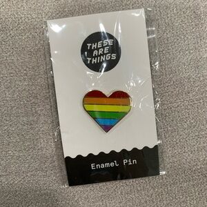 Heart Rainbow Enamel Pin